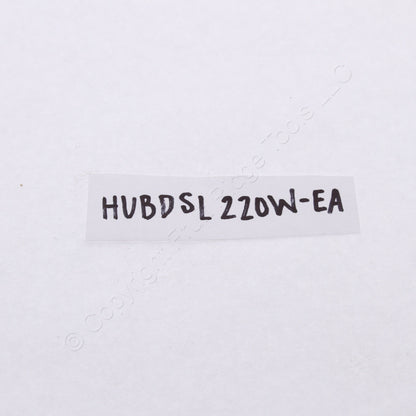 Hubbell White Decorator Rocker Switch Double Pole w/Pigtail 20A 120/277V DSL220W