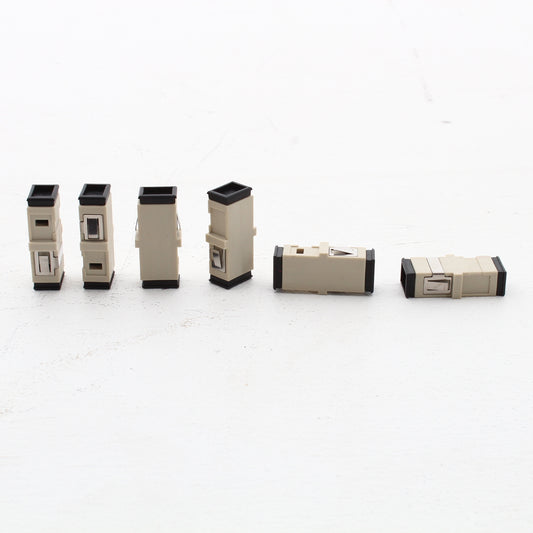 Hubbell MT-RJ Adapter Jack MM For Fiber Optic Patch Panel FAMTRJMPB6 6-Pack