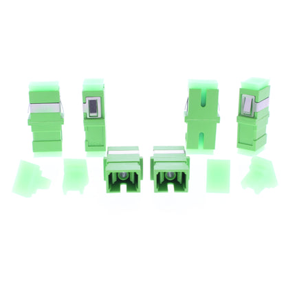10 6-Packs Hubbell Fiber Optic SC Simplex APC Adapters Zirconia Ceramic FASCSAC6