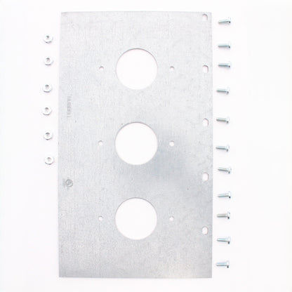 Hubbell FB10TLZ 5-Gang Mount Plate 3 1.4" Outlet Openings Fits 10-Gang Floor Box