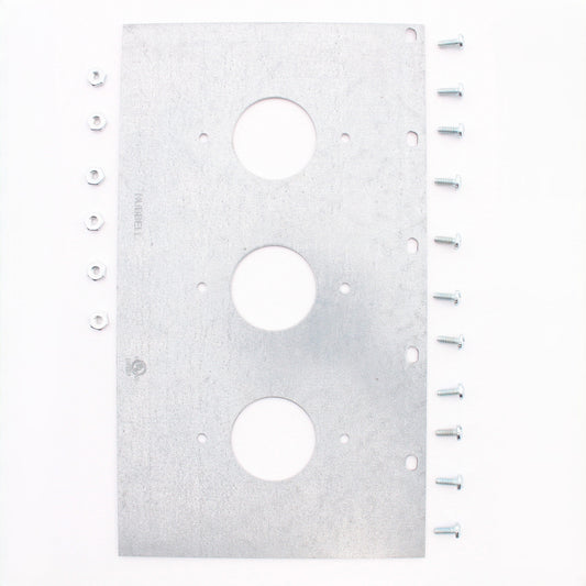 Hubbell FB10TLZ 5-Gang Mount Plate 3 1.4" Outlet Openings Fits 10-Gang Floor Box