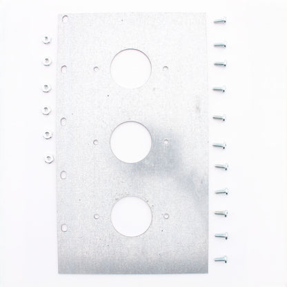 Hubbell FB10TLZ 5-Gang Mount Plate 3 1.4" Outlet Openings Fits 10-Gang Floor Box