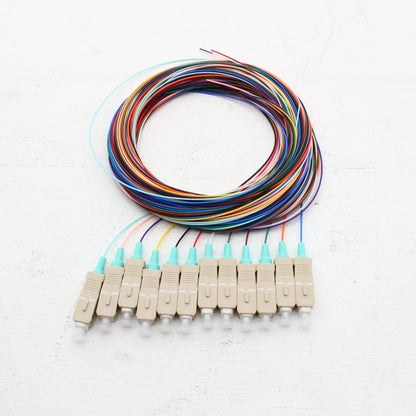 Hubbell Fiber Optic 12-Cable Pigtail Bundle Riser MM SC OM2 3m FPBKR12SC2M