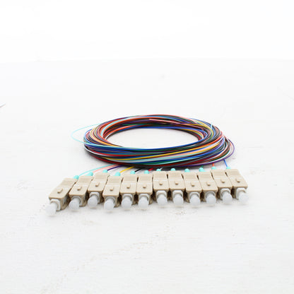 Hubbell Fiber Optic 12-Cable Pigtail Bundle Riser MM SC OM2 3m FPBKR12SC2M