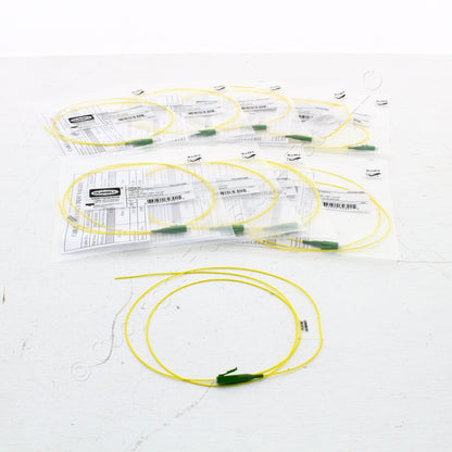10-Pack Hubbell Fiber Optic 1-Cable Pigtails LSZH SM LC APC OS2 3m FPLCAS1SMZ
