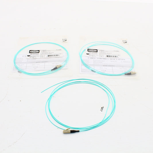 3 Hubbell Fiber Optic 1-Cable Pigtails LSZH MM LC OM3 2m FPLCE2MMZ