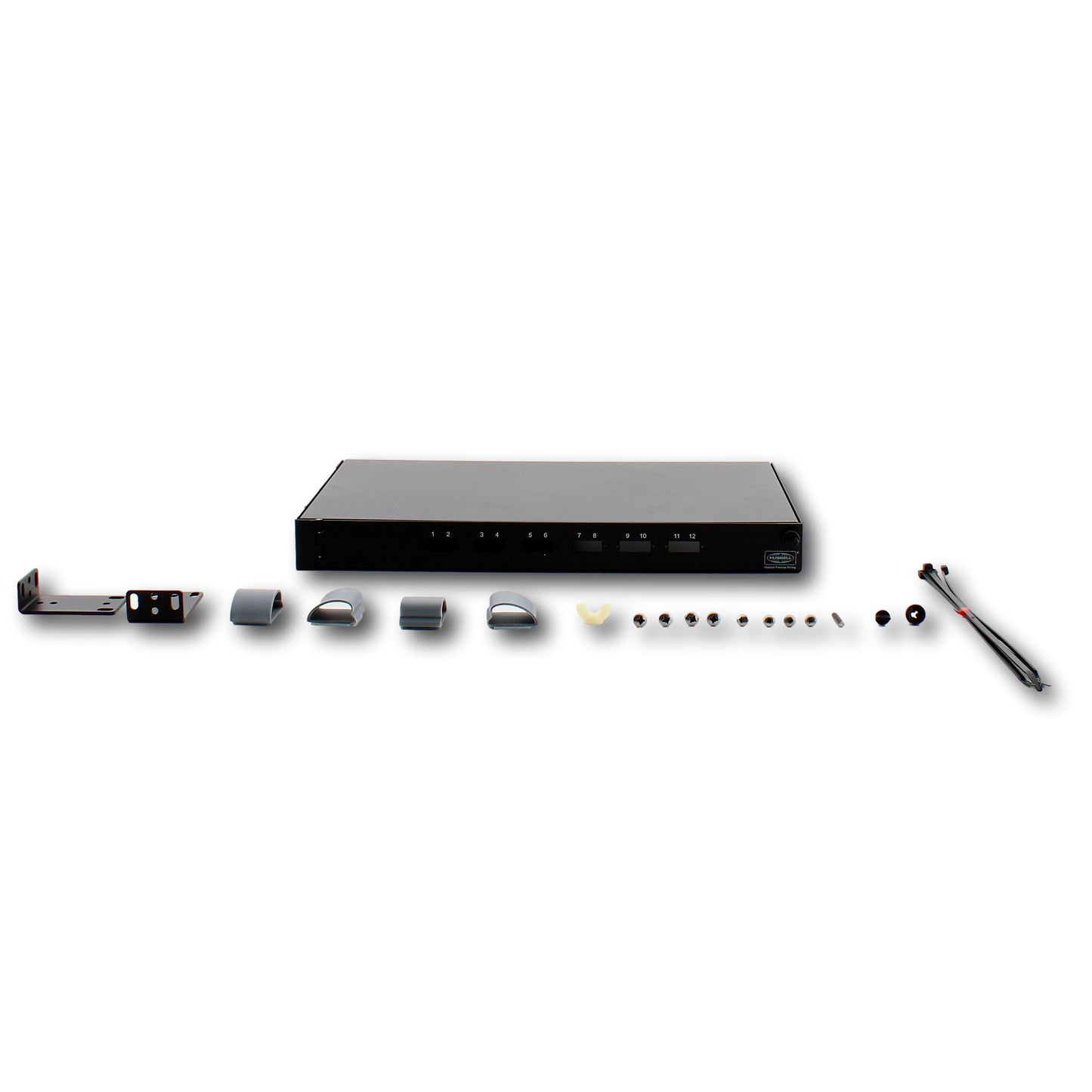 Hubbell Fiber Optic Patch Panel Rackmount UNLOADED 12 Fiber 6 SC Dup FPR012SCX