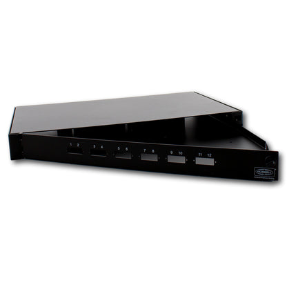 Hubbell Fiber Optic Patch Panel Rackmount UNLOADED 12 Fiber 6 SC Dup FPR012SCX
