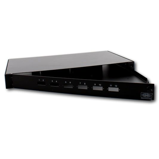Hubbell Fiber Optic Patch Panel Rackmount UNLOADED 12 Fiber 6 SC Dup FPR012SCX