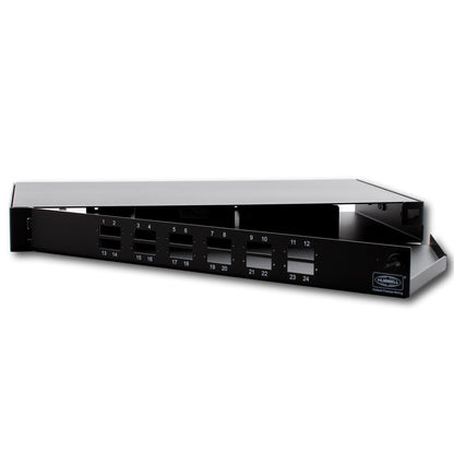 Hubbell Fiber Optic Patch Panel Rackmount UNLOADED 24 Fiber 12 SC Dup FPR024SCX