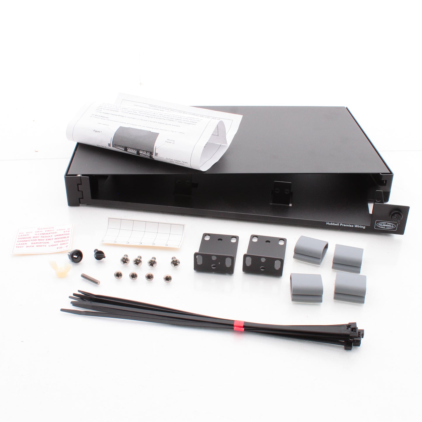 Hubbell FPR3SPGSA Fiber Optic Patch Panel Rackmount 3 FSP Bays Unloaded