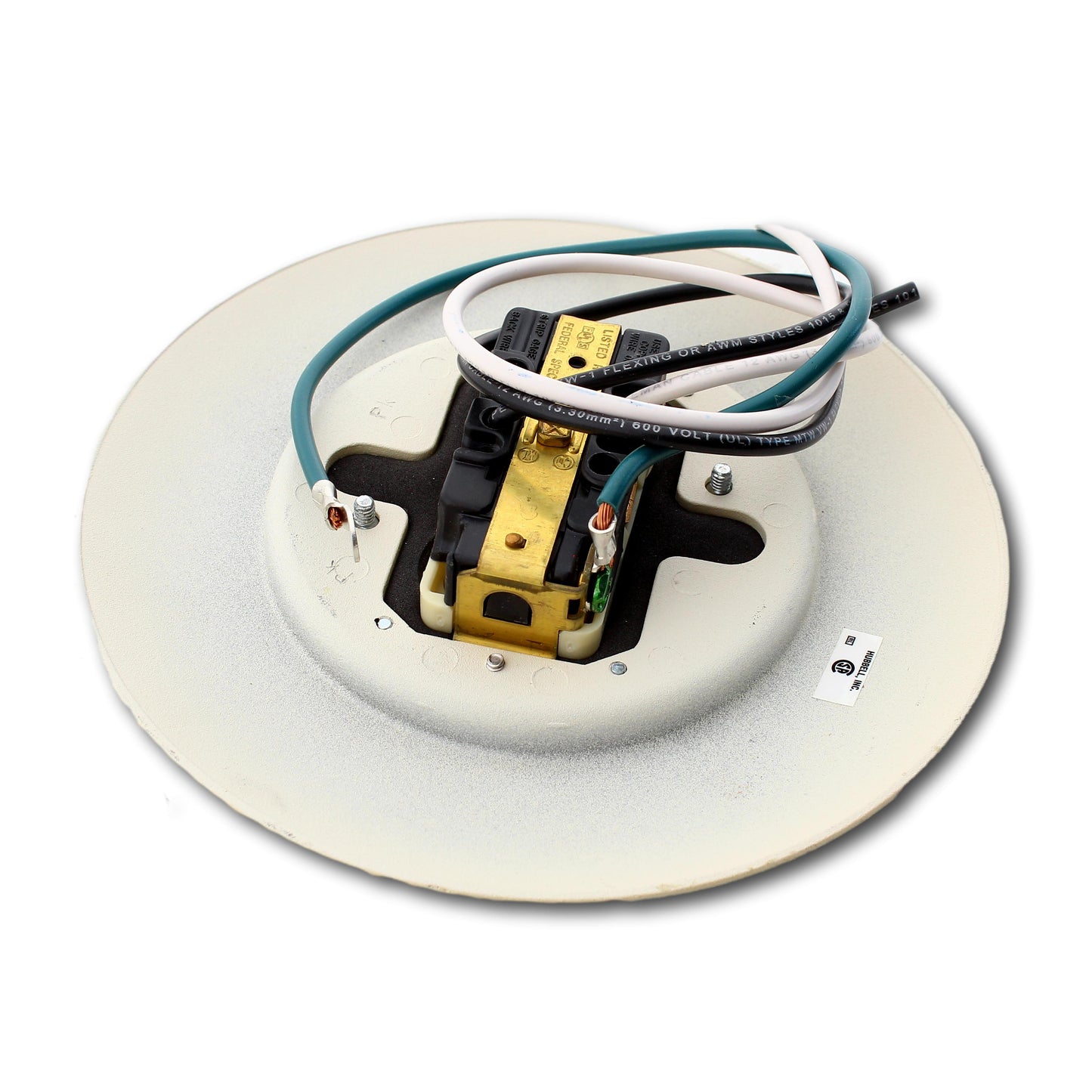 Hubbell Ivory CANADIAN CSA Outlet Carpet Flange Cover Plate for FRPT FRFICNA
