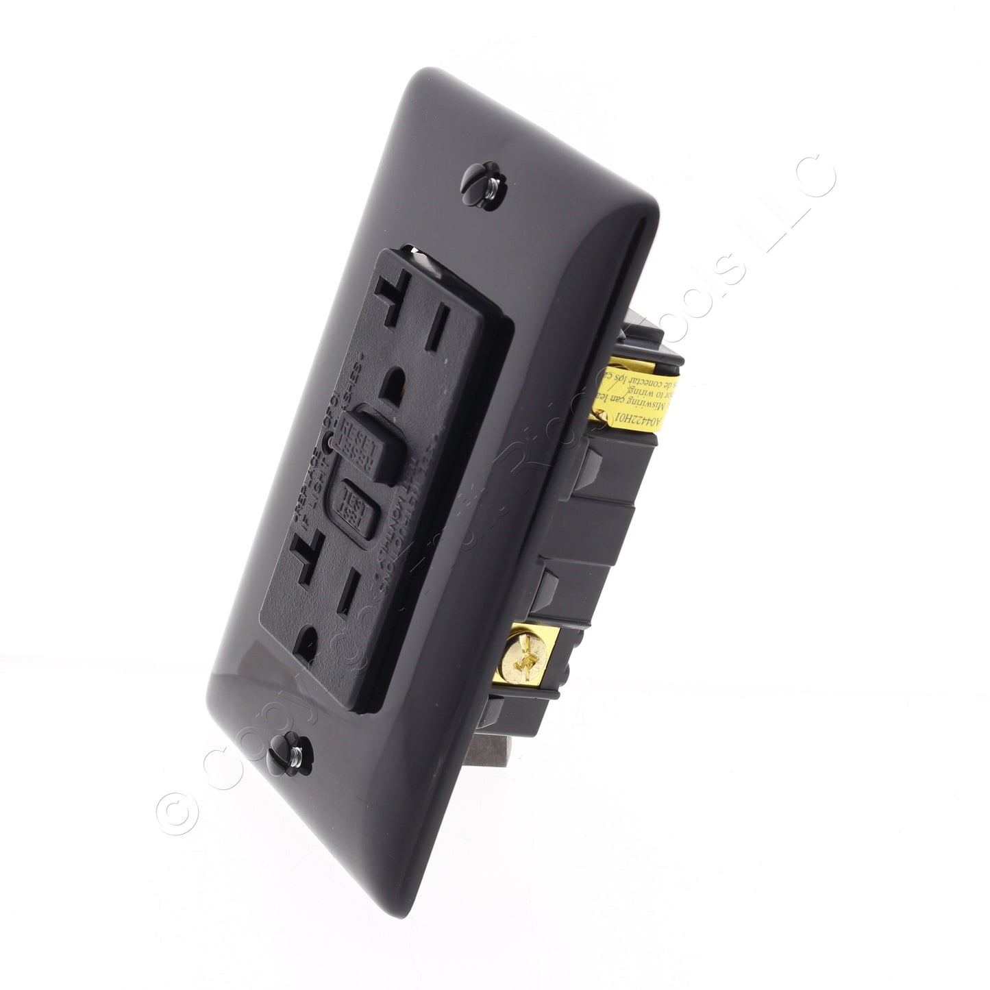 Hubbell Black GFCI Receptacle Duplex Outlet LED Indicator 5-20 20A 125V GF20BKLA