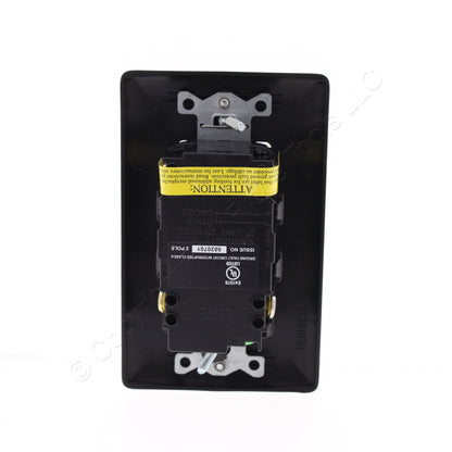 Hubbell Black GFCI Receptacle Duplex Outlet LED Indicator 5-20 20A 125V GF20BKLA