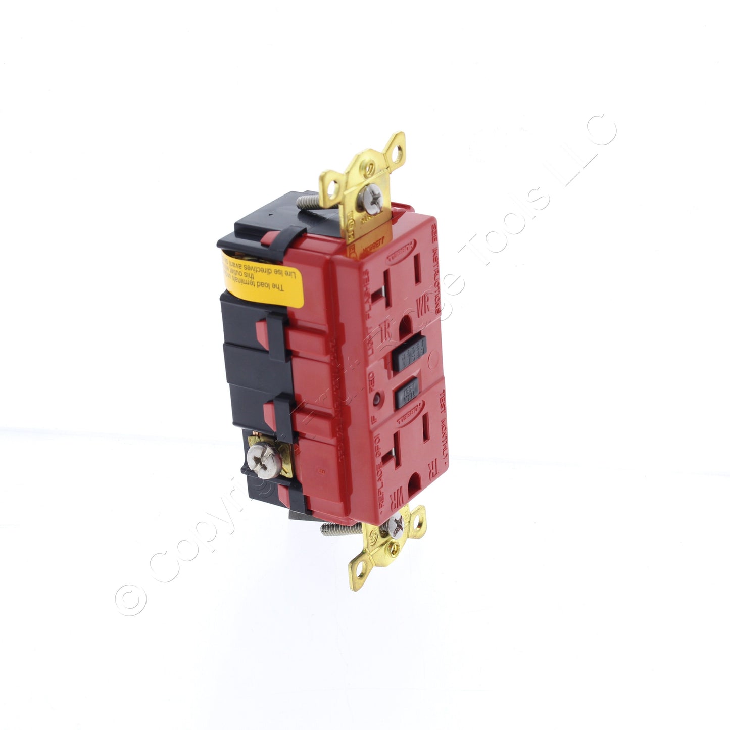 Hubbell Red Tamper Resistant Industrial Grade GFCI Receptacle 20A GFR5362RTR