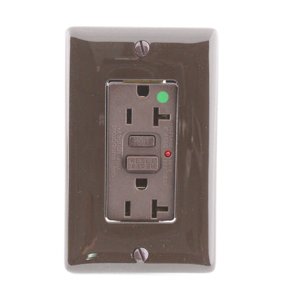 Hubbell Brown Hospital Grade Gfci Receptacle Duplex Outlet 20A GFR8300HLA