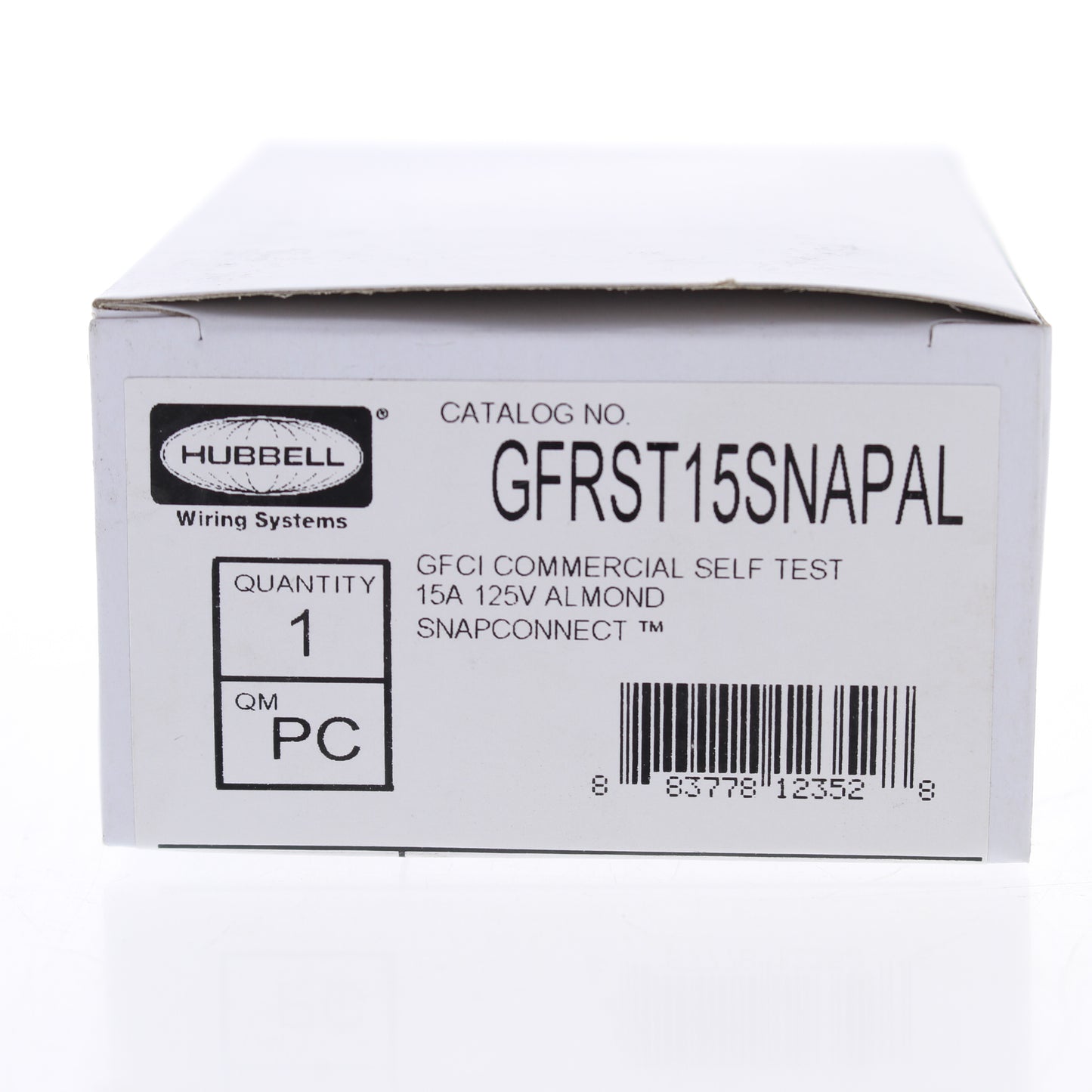Hubbell Almond 15A SnapConnect  SelfTesting Gfci Receptacle Outlet GFRST15SNAPL