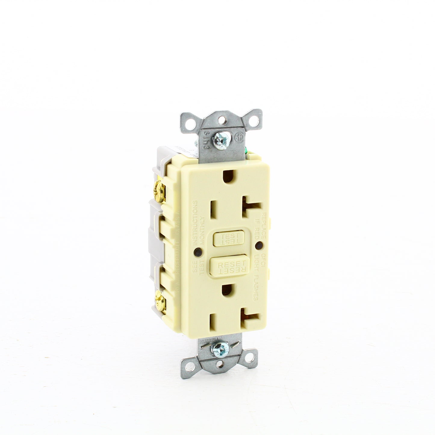 2 Hubbell Almond Self-Test Gfci Duplex Receptacle Outlets 20A GFRST20ALBULK 20A