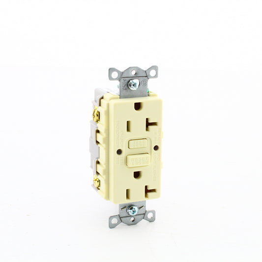 2 Hubbell Almond Self-Test Gfci Duplex Receptacle Outlets 20A GFRST20ALBULK 20A