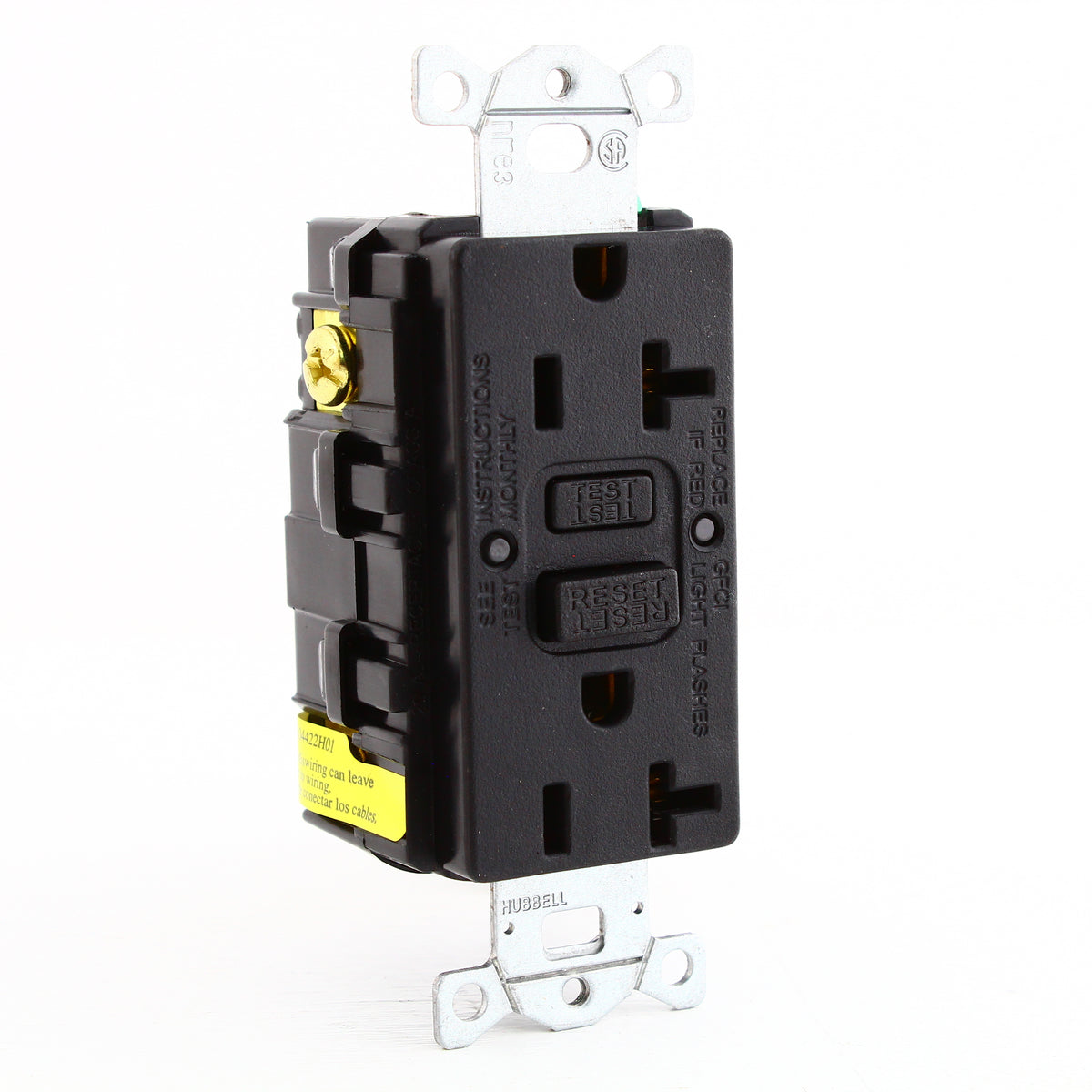 2-Pack Hubbell Black 20A Autoguard Self-Test Gfci Receptacle 5-20R GFRST20BKCF