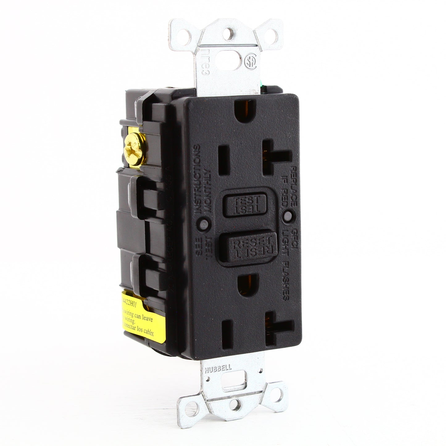 2-Pack Hubbell Black 20A Autoguard Self-Test Gfci Receptacle 5-20R GFRST20BKCF