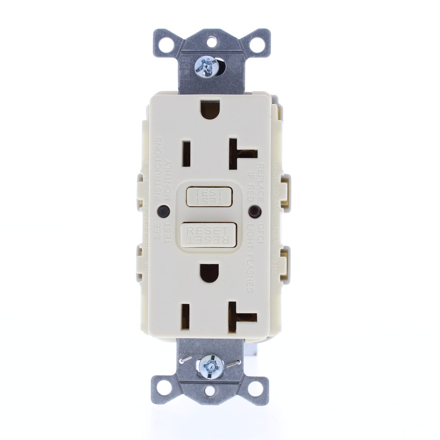 10 Hubbell Almond 20A SnapConnect Self-Testing Gfci Receptacles GFRST20SNAPAL