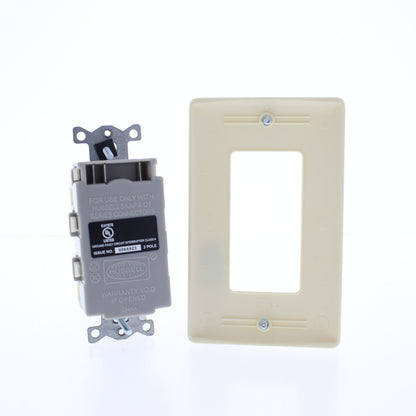 Hubbell Almond 20A SnapConnect SelfTesting Gfci Receptacle Outlet GFRST20SNapaL