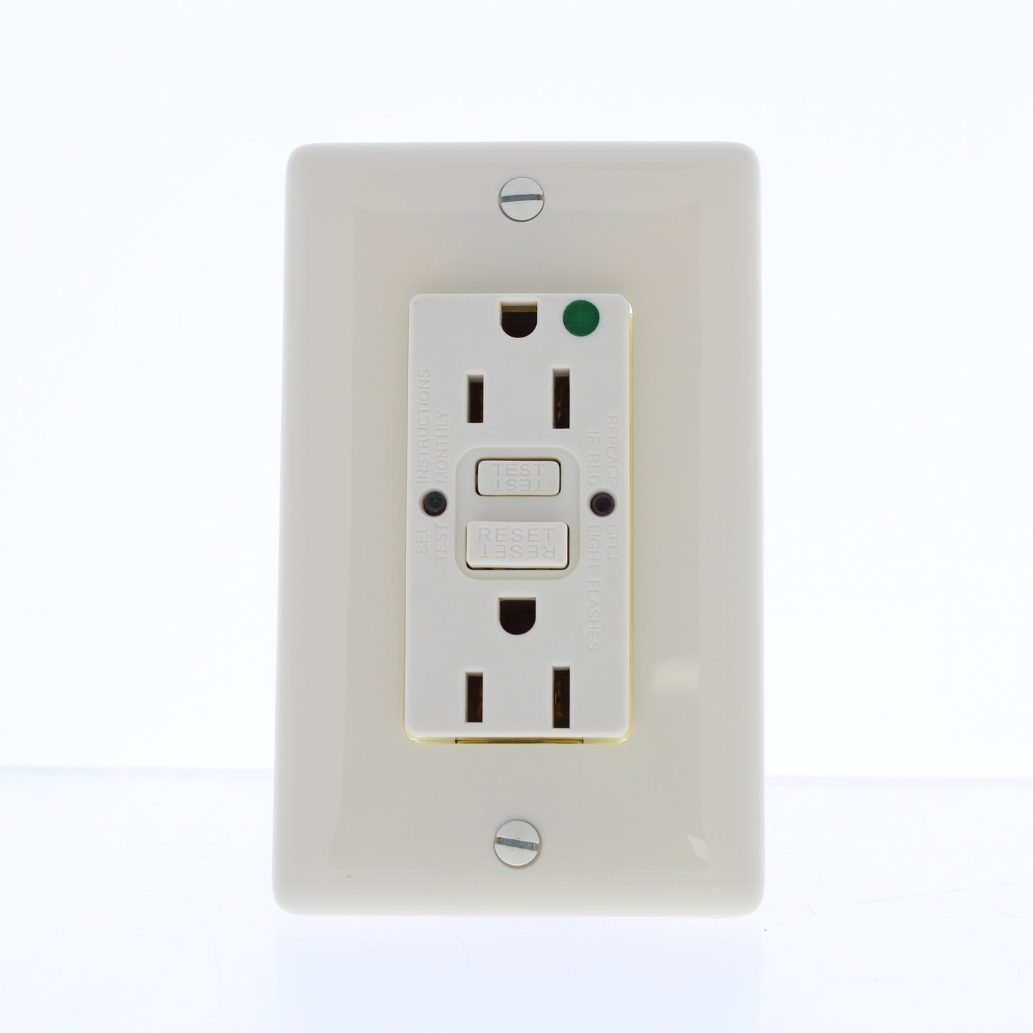 Hubbell 5-15R 15A Self-Test Hospital Gfci Gfi Receptacle Outlet Almond GFRST82AL
