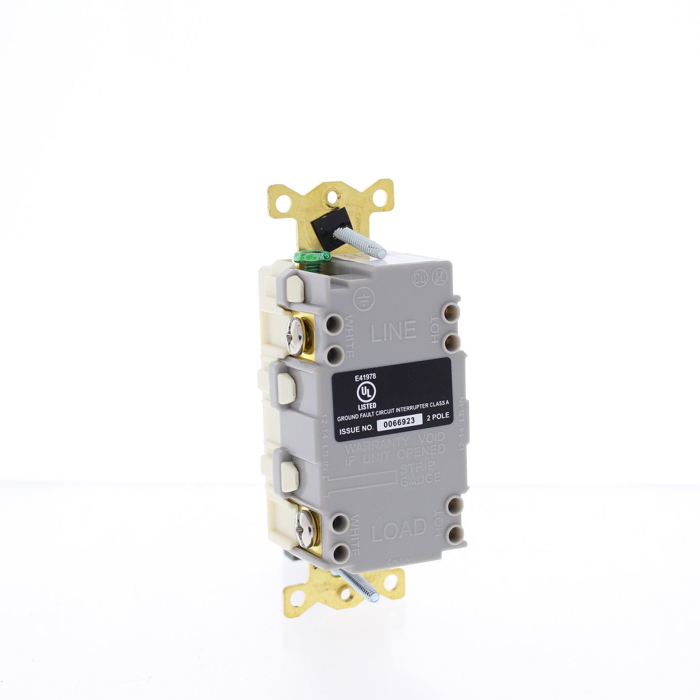Hubbell 5-15R 15A Self-Test Hospital Gfci Gfi Receptacle Outlet Almond GFRST82AL