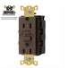 Hubbell 15A SnapConnect Brown Self-Test Hospital Gfci Receptacle GFRST82SNAP