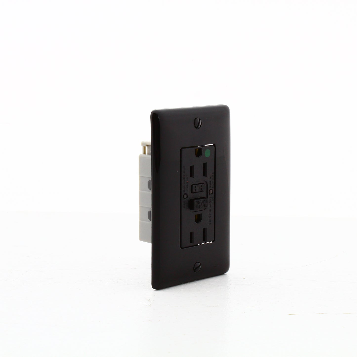 Hubbell GFRST82SNAPBK 15A SnapConnect Black Hospital GFCI Receptacles 40-Pack
