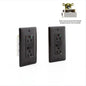 2 Hubbell 15A SnapConnect Black SelfTest Hospital Gfci Receptacles GFRST82SNAPBK