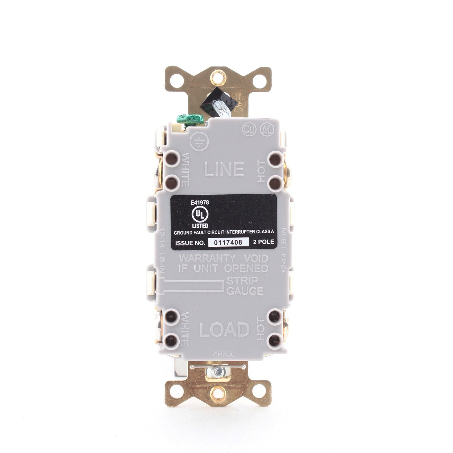 Hubbell GFRST83I Ivory 20A Self-Testing GFCI Outlet Receptacle Hospital 5-20R