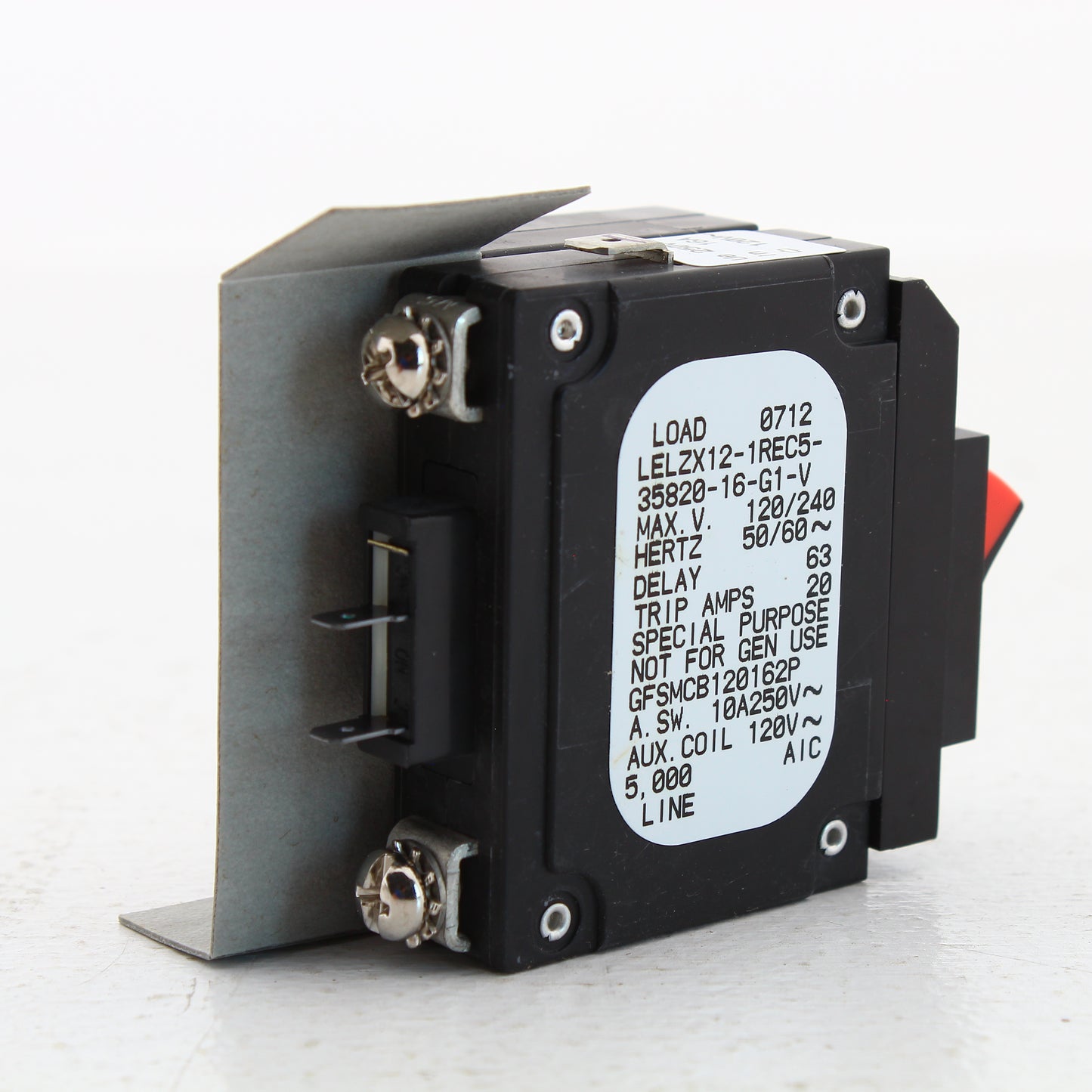 Hubbell Circuit Breaker for Gfci Sensing Module 16A 120VAC 2-Pole GFSMCB120162P
