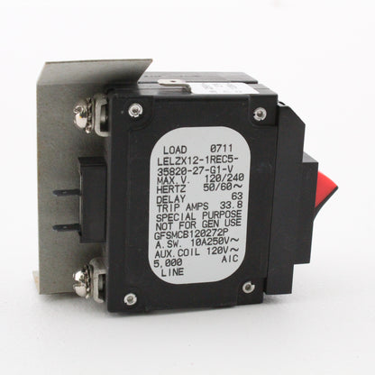 Hubbell Circuit Breaker for Gfci Sensing Module 27A 120VAC 2-Pole GFSMCB120272P