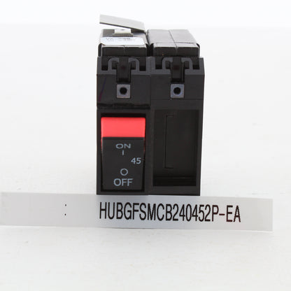 Hubbell GFSMCB240452P Circuit Breaker for Gfci Sensing Module 45A 240VAC 2-Pole