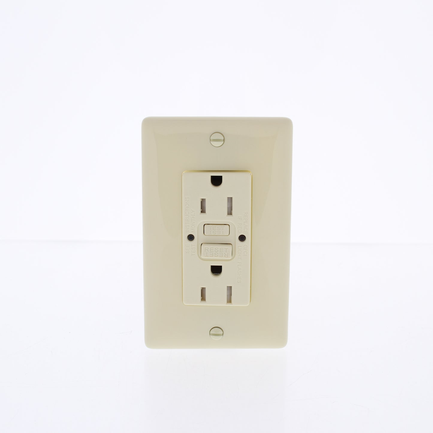 Hubbell Almond Self-Testing Tamper Resistant Gfci Receptacle 15A GFTRST15AL