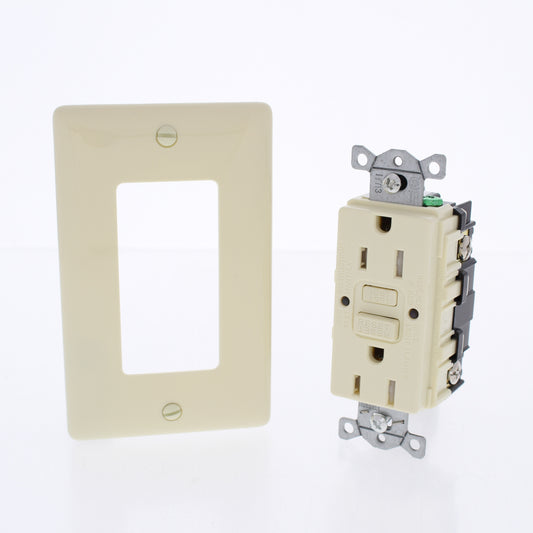 Hubbell Almond Self-Testing Tamper Resistant Gfci Receptacle 15A GFTRST15AL