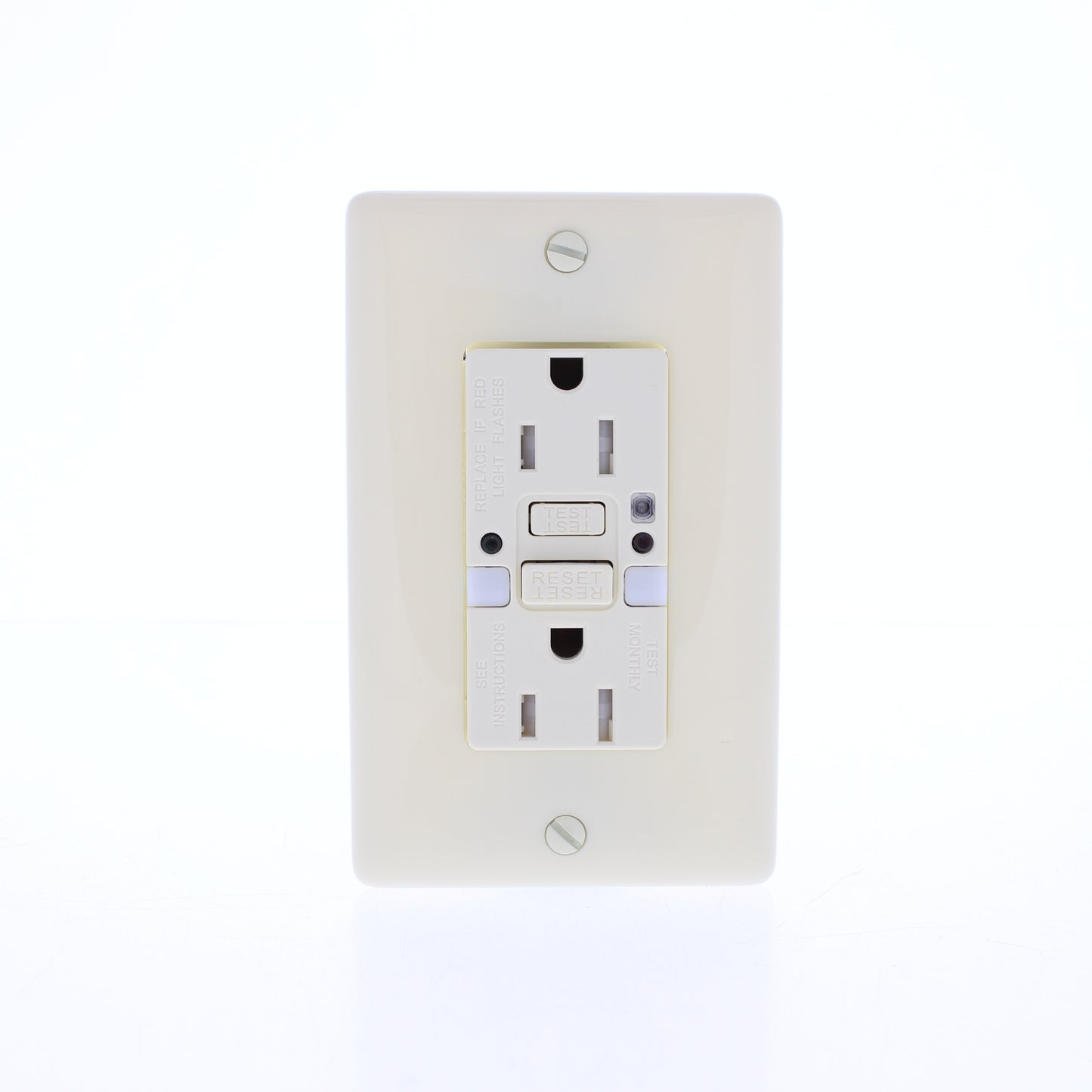 10 Hubbell Almond SelfTest GFCI Outlets Nightlight Tamper 15A GFTRST15ALNL
