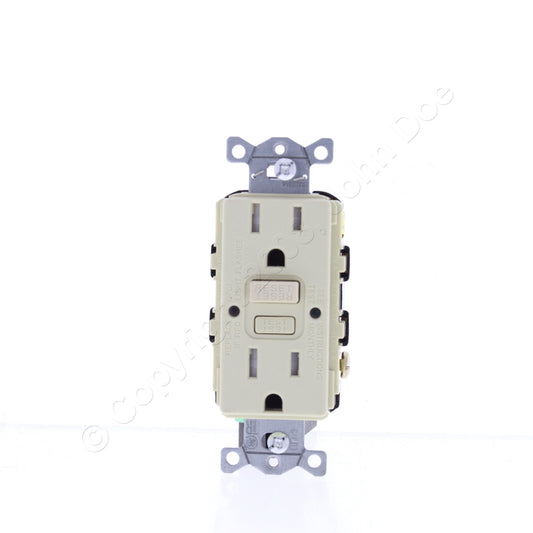 Hubbell Ivory Self-Testing Tamper Resistant Gfci Receptacle 15A GFTRST15IBULK