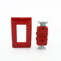Hubbell GFTRST15RB Red 15A Self-Testing GFCI Tamper Resistant Receptacle w/Alarm