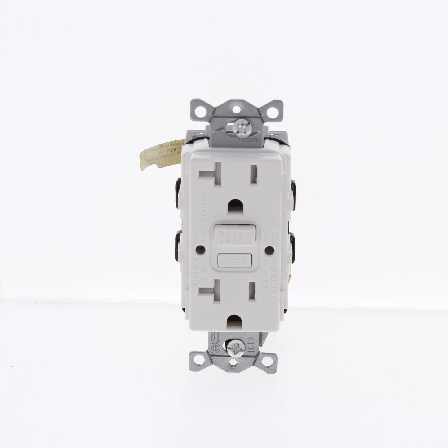 Hubbell White Self-Testing Tamper Resistant Gfci Receptacle 20A GFTRST20WBULK