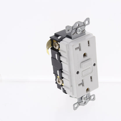 Hubbell White Self-Testing Tamper Resistant Gfci Receptacle 20A GFTRST20WBULK