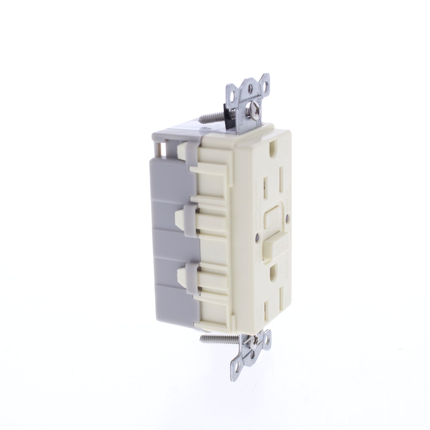 Hubbell 15A SnapConnect Self-Testing Tamper Weather Resist Gfci Outlet Almond
