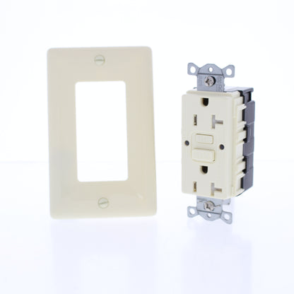 Hubbell GFTWRST20SNAPAL 20A SnapConnect Tamper Weather Outlets Almond 10-Pack