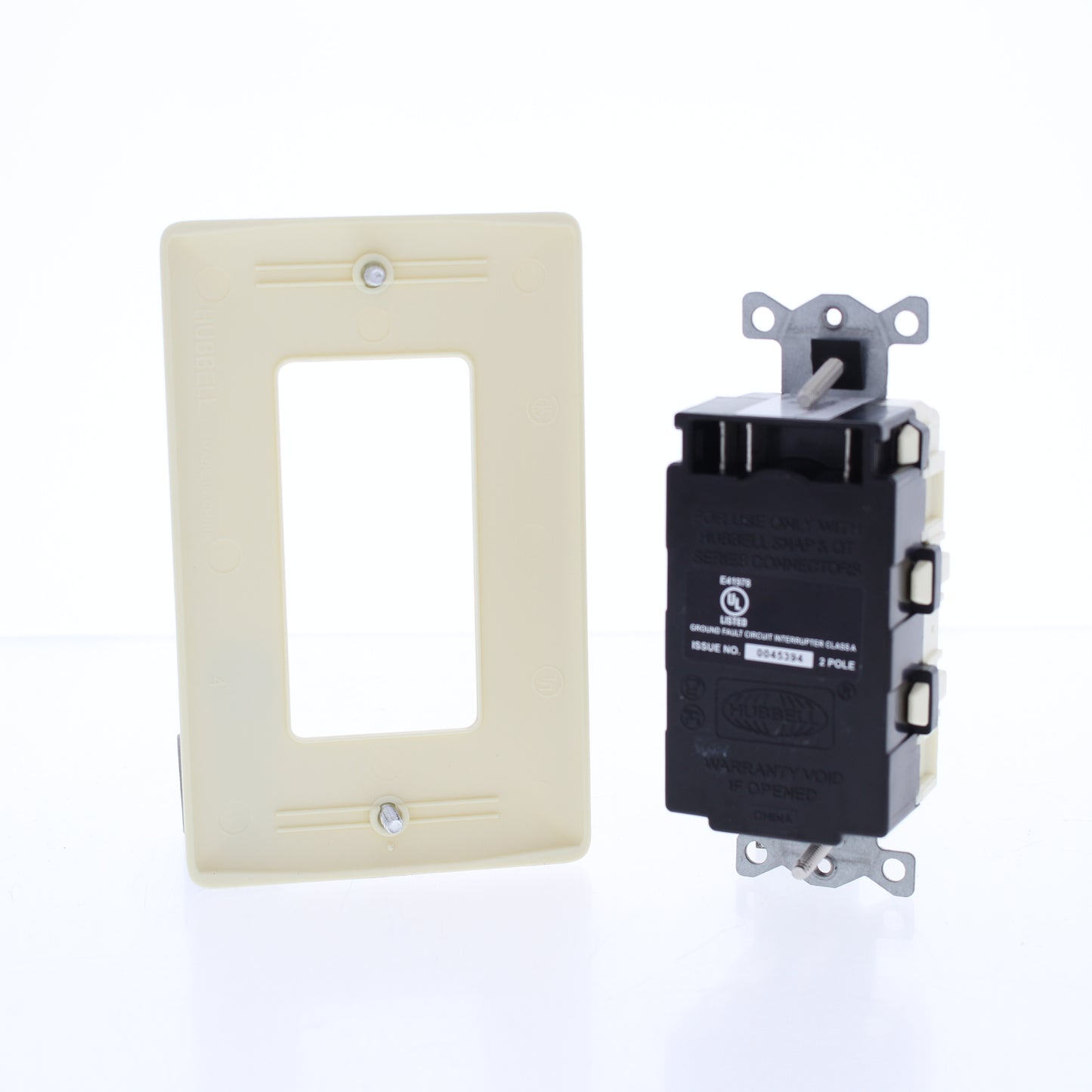 Hubbell 20A SnapConnect Self-Testing Tamper Weather Resist Gfci Outlet Almond
