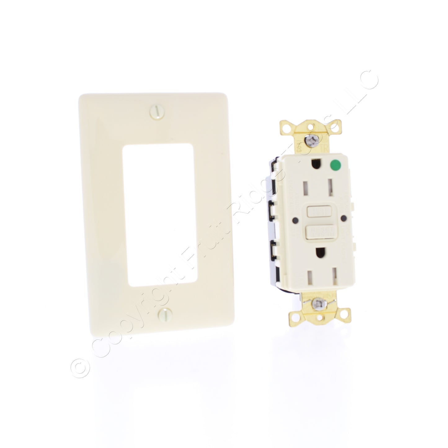 10 Hubbell 15A SnapConnect Self-Test Tamper Weather Hospital Gfci Outlets Almond