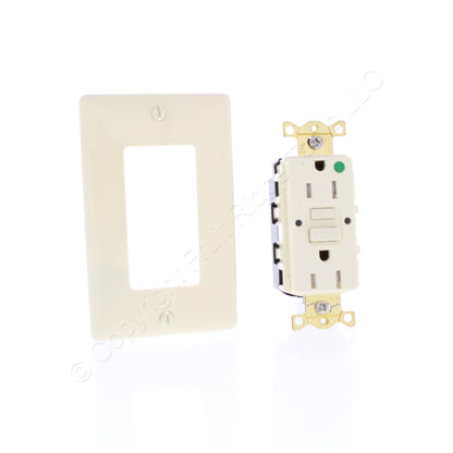 10 Hubbell 15A SnapConnect Self-Test Tamper Weather Hospital Gfci Outlets Almond