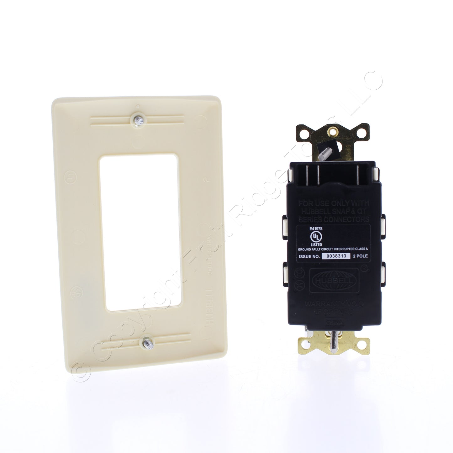10 Hubbell 15A SnapConnect Self-Test Tamper Weather Hospital Gfci Outlets Almond