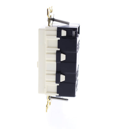 Hubbell 15A SnapConnect Self-Testing Tamper Weather Hospital Gfci Outlet Almond